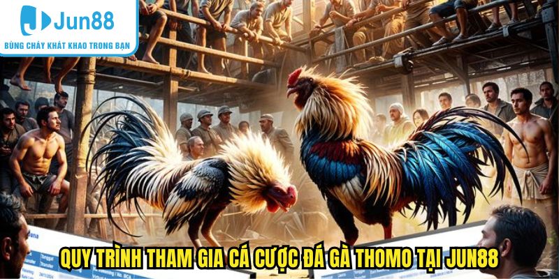 Quy trình tham gia cá cược đá gà Thomo tại Jun88